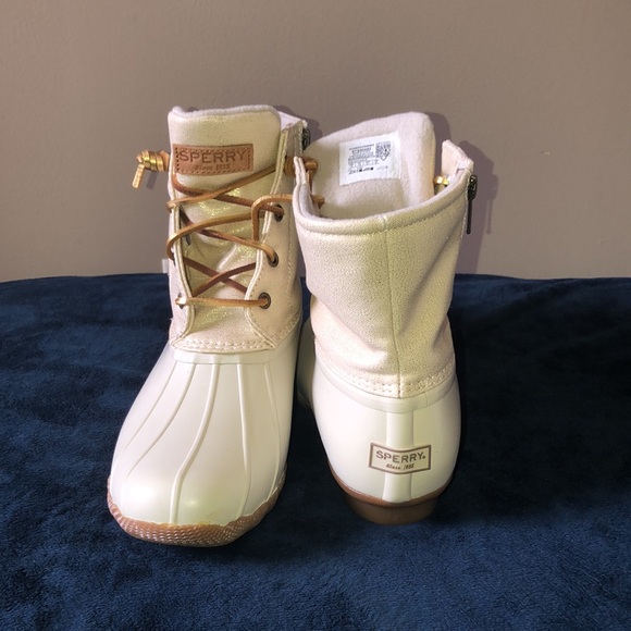 Sperry Shoes - Saltwater canvas oat/gold Sperry